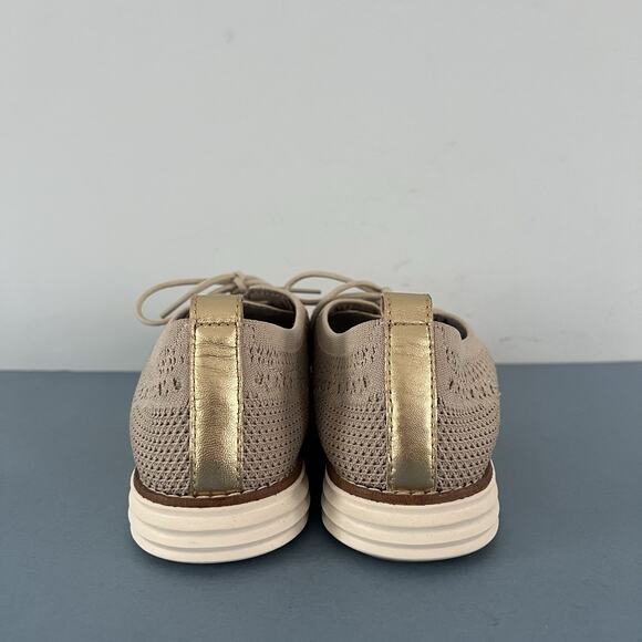 Cole Haan 2.ZeroGrand Stitchlite Rye Gold Wingtip Oxford Womens Sneakers - Picture 7 of 10